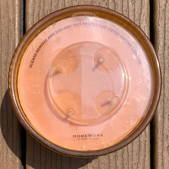 🆕CARAMEL POPCORN HARRY SLATKIN HOMEWORX 4 WICK 18oz CANDLE NWTS!!! - Picture 2 of 4